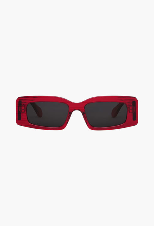 Red - Rectangular Sunglasses - GLAM MODA