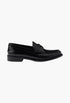 Black - Brushed Leather Loafers - GLAM MODA