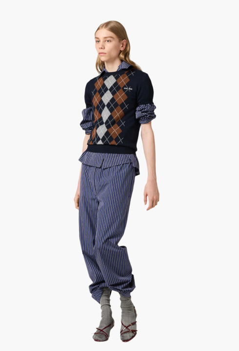 Navy - Cashmere Crew-Neck Sweater - GLAM MODA