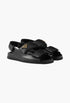 Black - Nappa Leather Sandals - GLAM MODA