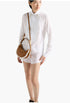Cognac/Natural - Prada Arqué Small Shearling Shoulder Bag - GLAM MODA