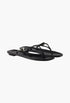 Black - Leather Thong Sandals - GLAM MODA