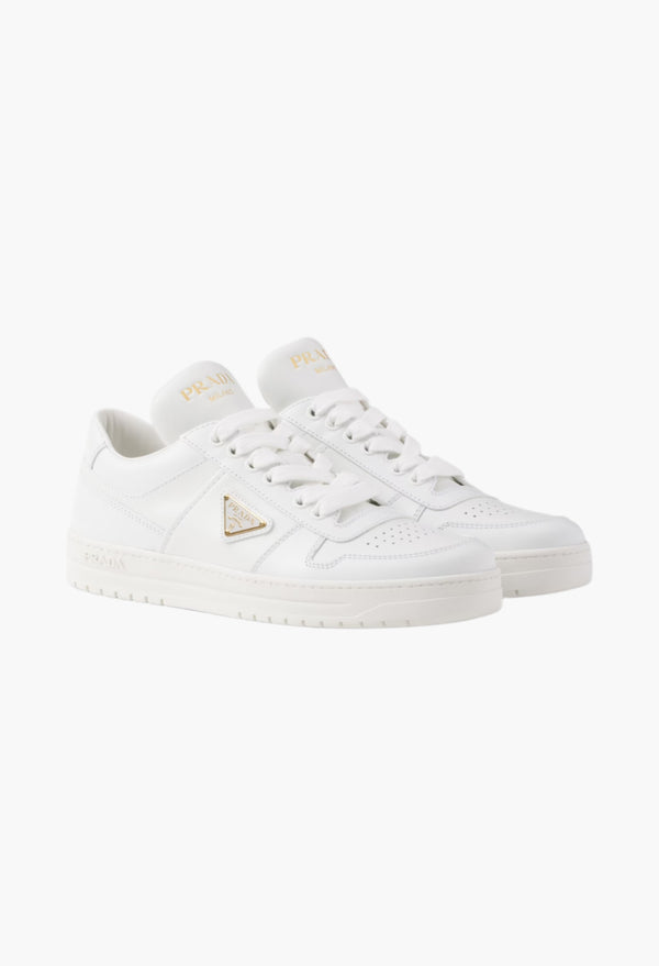 White - Downtown Leather Sneakers