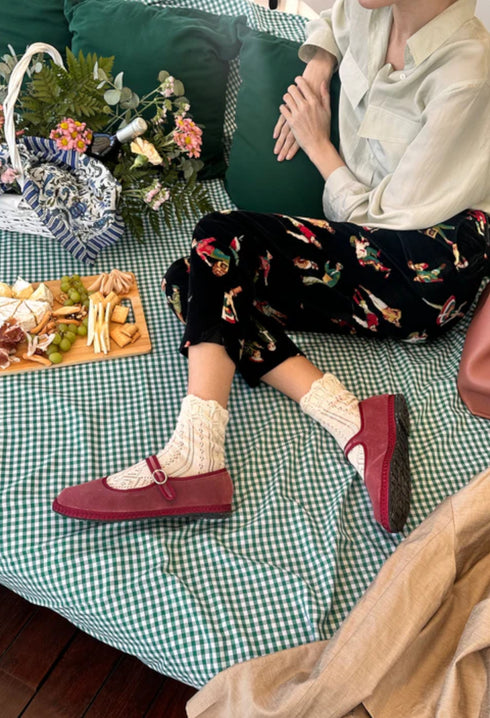 Light Red With Red Piping - Theresa - GLAM MODA