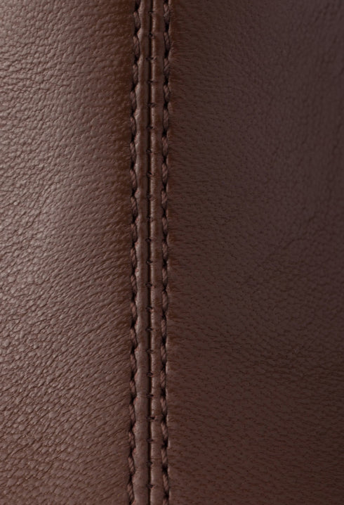 Cocoa Brown - Nappa Leather Booties - GLAM MODA