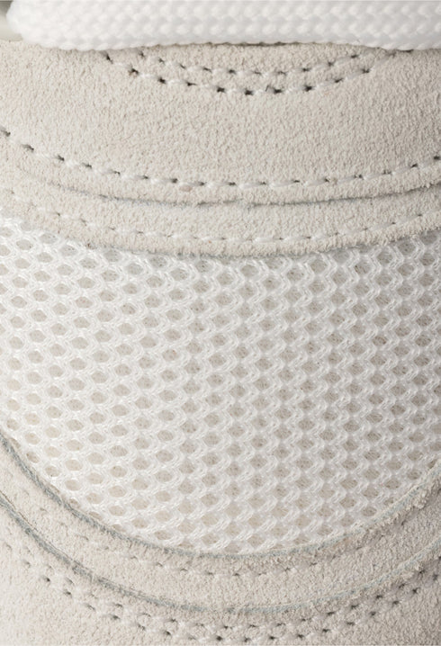 White - Trail Mesh Fabric And Suede Mules - GLAM MODA