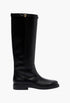 Leather knee-high boots - GLAM MODA