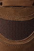 Cocoa Brown - Trail Mesh Fabric And Suede Mules - GLAM MODA