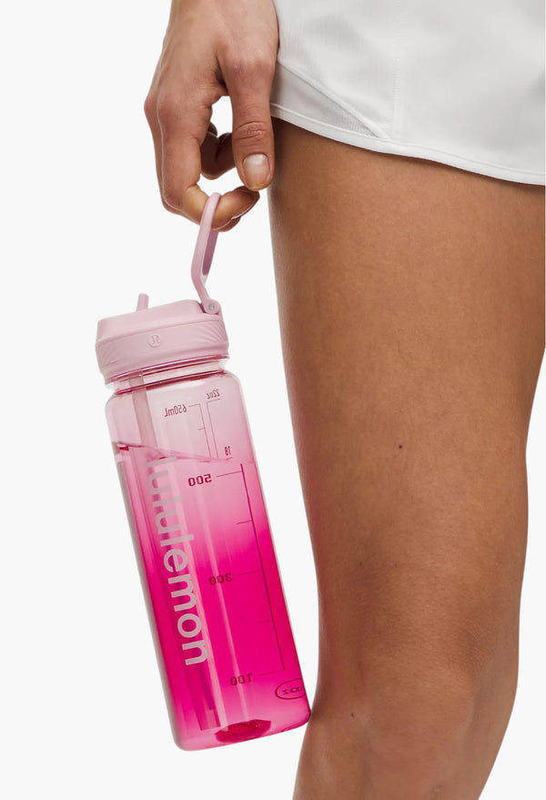 Pink Organza/Passionate/Pink Haze - Back to Life Clear Bottle 24oz Straw Lid