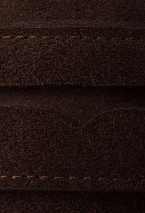 Dark Brown - Shuffle Antiqued Suede Loafers - GLAM MODA