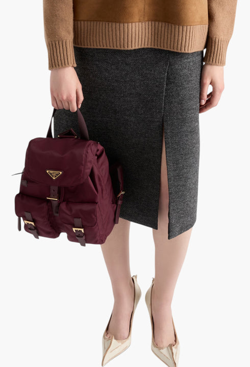 Burgundy - Prada Re-Edition 1978 Small Re-Nylon Backpack - GLAM MODA