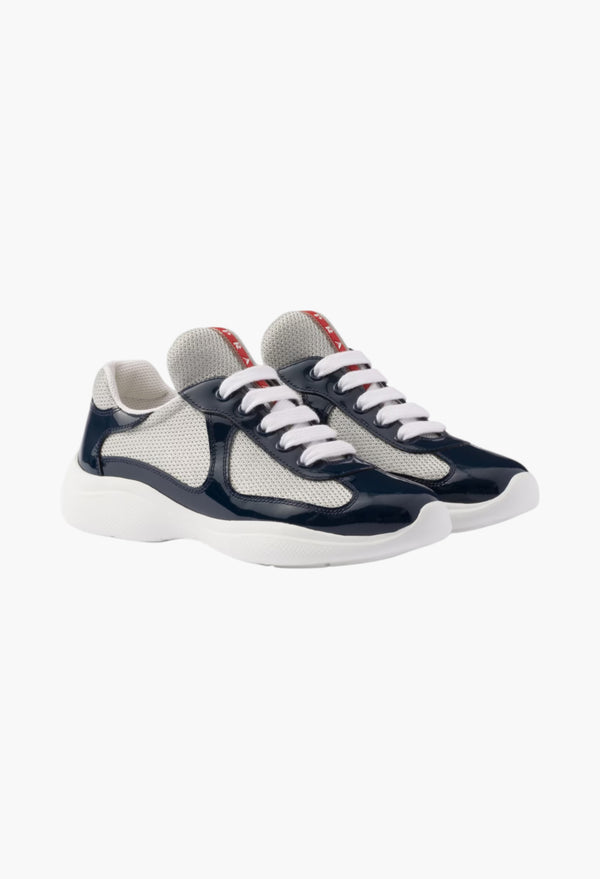 Royal Blue - Prada America's Cup Biker Fabric Sneakers