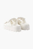 Ivory- Padded Nappa Leather Slides - GLAM MODA