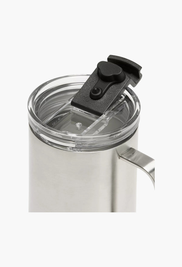 Stainless Steel/Black - Insulated Mug 12oz