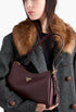 Burgundy - Prada Aimée Leather Shoulder Bag - GLAM MODA