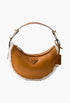 Cognac/Natural - Prada Arqué Small Shearling Shoulder Bag - GLAM MODA