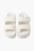 Ivory- Padded Nappa Leather Slides - GLAM MODA