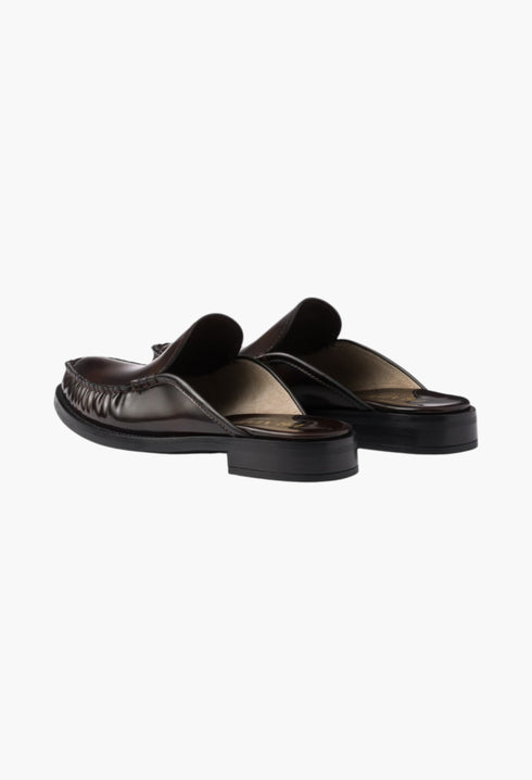 Sienna - Brushed Leather Mules - GLAM MODA
