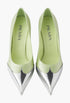 Dew - Satin And Metallic Leather Pumps - GLAM MODA