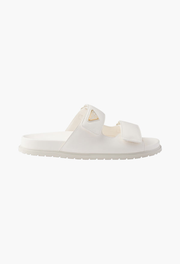 Ivory - Nappa Leather Slides