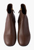 Cocoa Brown - Nappa Leather Booties - GLAM MODA