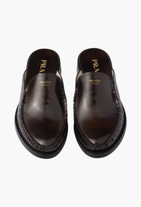 Sienna - Brushed Leather Mules - GLAM MODA