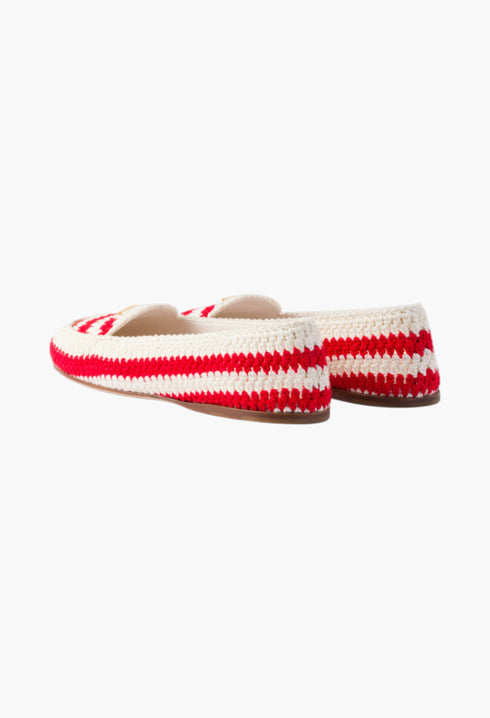 Red - Crochet Loafers - GLAM MODA