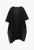 Black - Asymmetrical Semi-Transparent Cape Woman - GLAM MODA