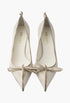 Chalk White - Antiqued Leather Pumps - GLAM MODA