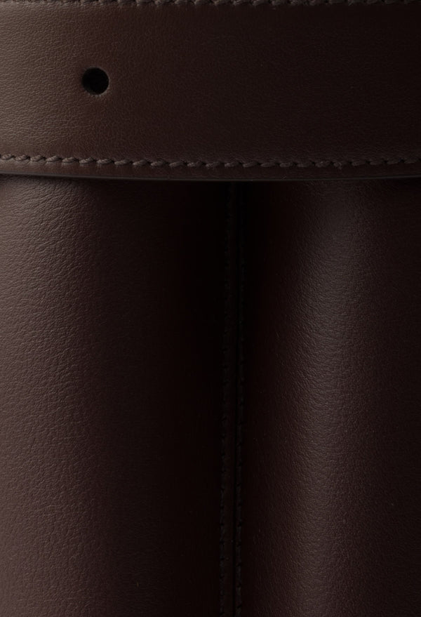 Briarwood - Prada Buckle Small Leather Handbag With Belt