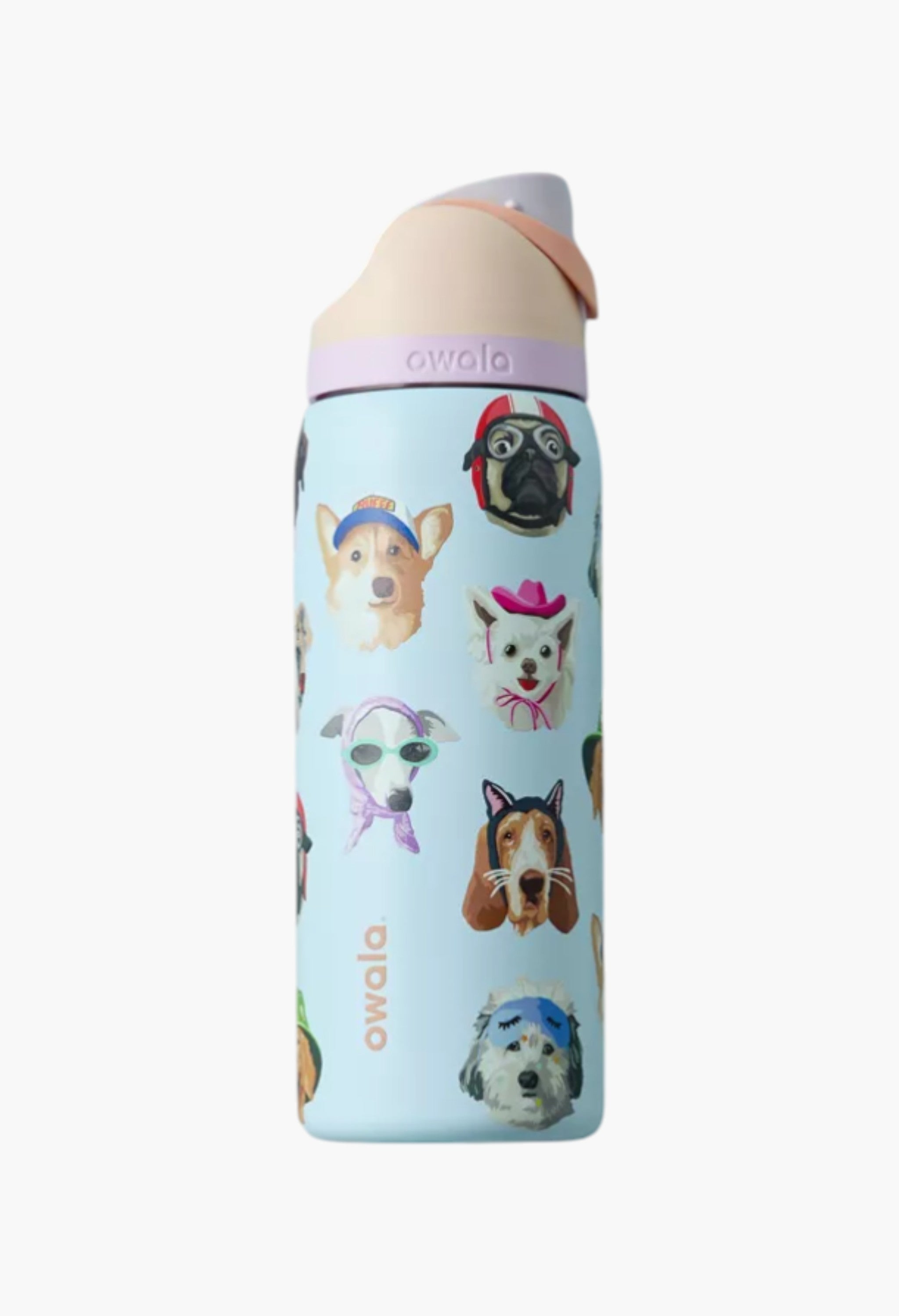 Owala UO Exclusive Dog Collage FreeSip 32oz Water Bottle