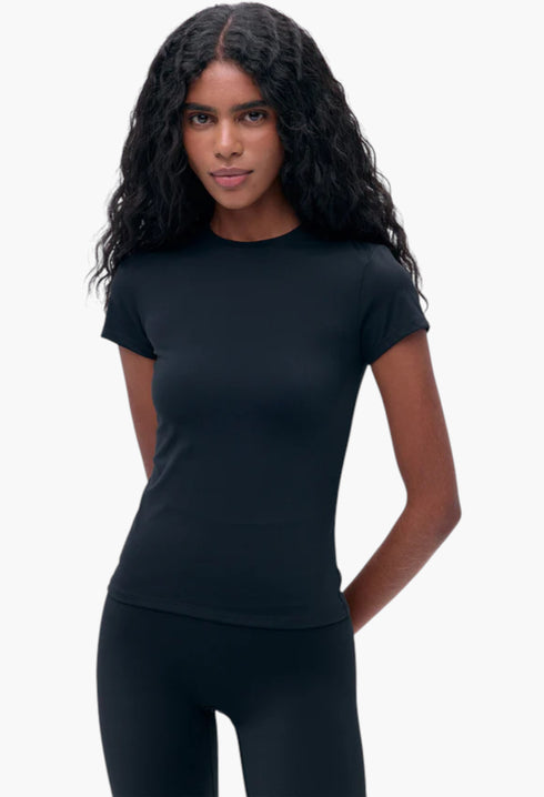 Black - Ultimate Short Sleeve Top - GLAM MODA