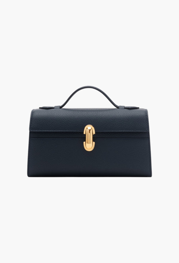 Navy Grained Leather - Symmetry Pochette