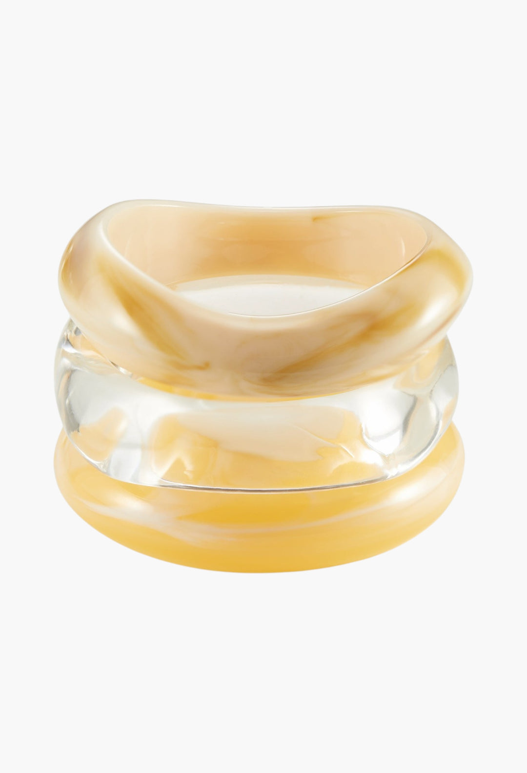 The Formentera Bangle Set- Yellow - GLAM MODA