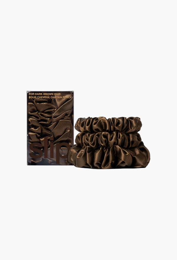 Back To Basics Dark Brown Midi/Large Scrunchie Set