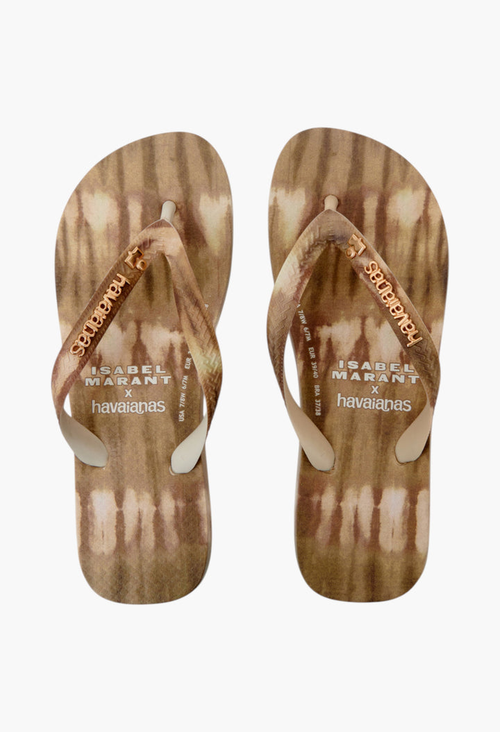 Havaianas Ikat Print Sandals - Unisex Tie‑Dye Sandals Isabel Marant X Havaianas - GLAM MODA