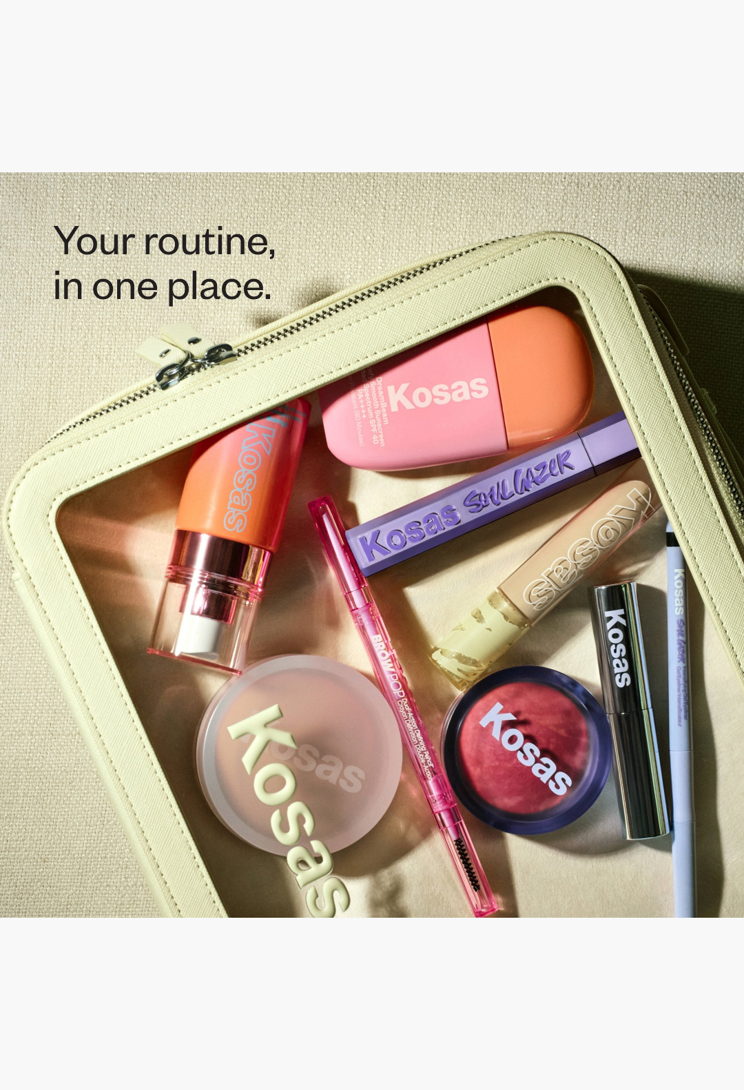 Kosas Cosmetics Kosas Yellow Vanity Case