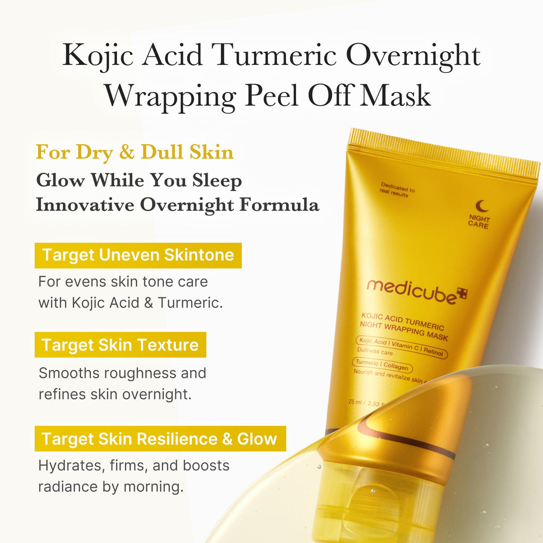 Kojic Acid Turmeric Overnight Wrapping Mask - GLAM MODA