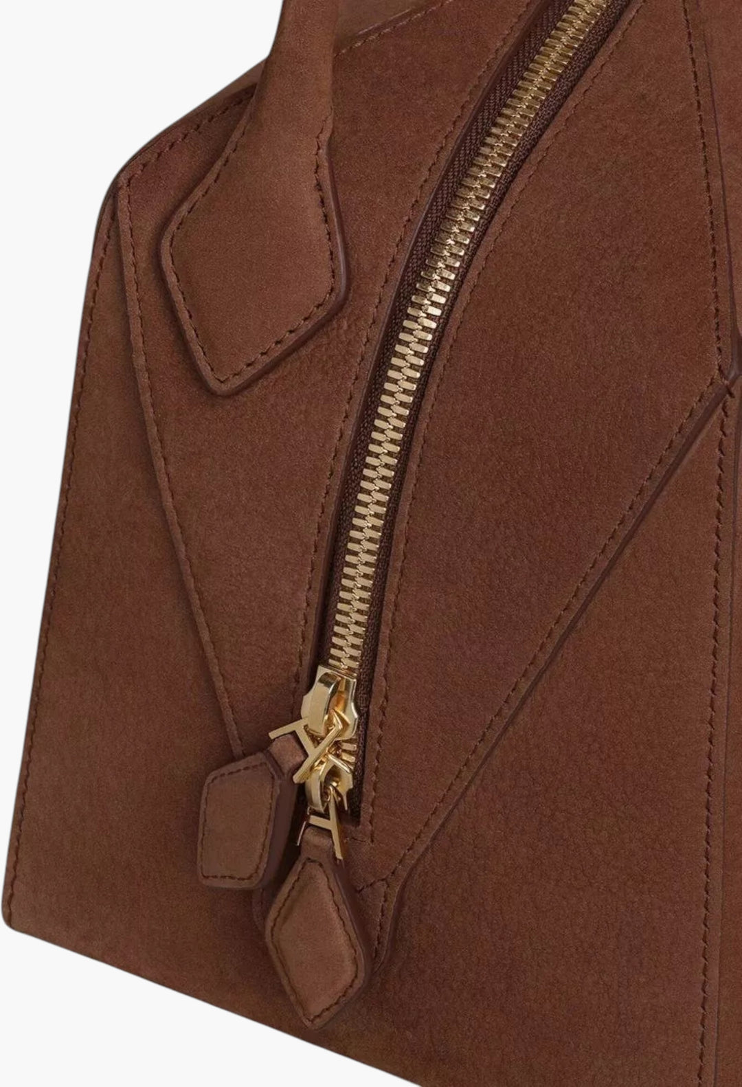 Le Bouledogue Nabuk Leather Shoulder Bag - GLAM MODA
