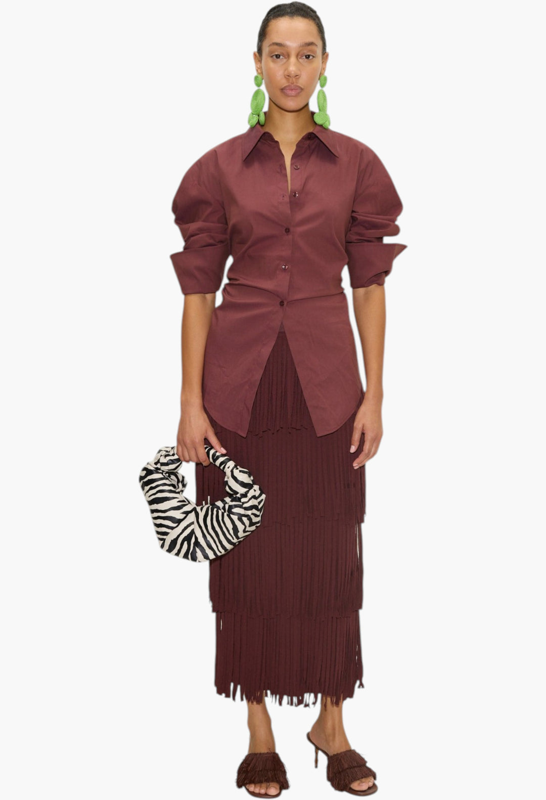 Loch Poplin Button Up - GLAM MODA