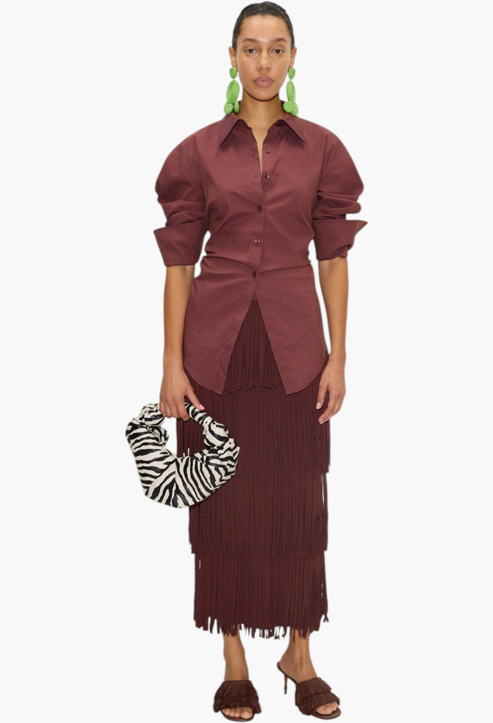 Loch Poplin Button Up - GLAM MODA