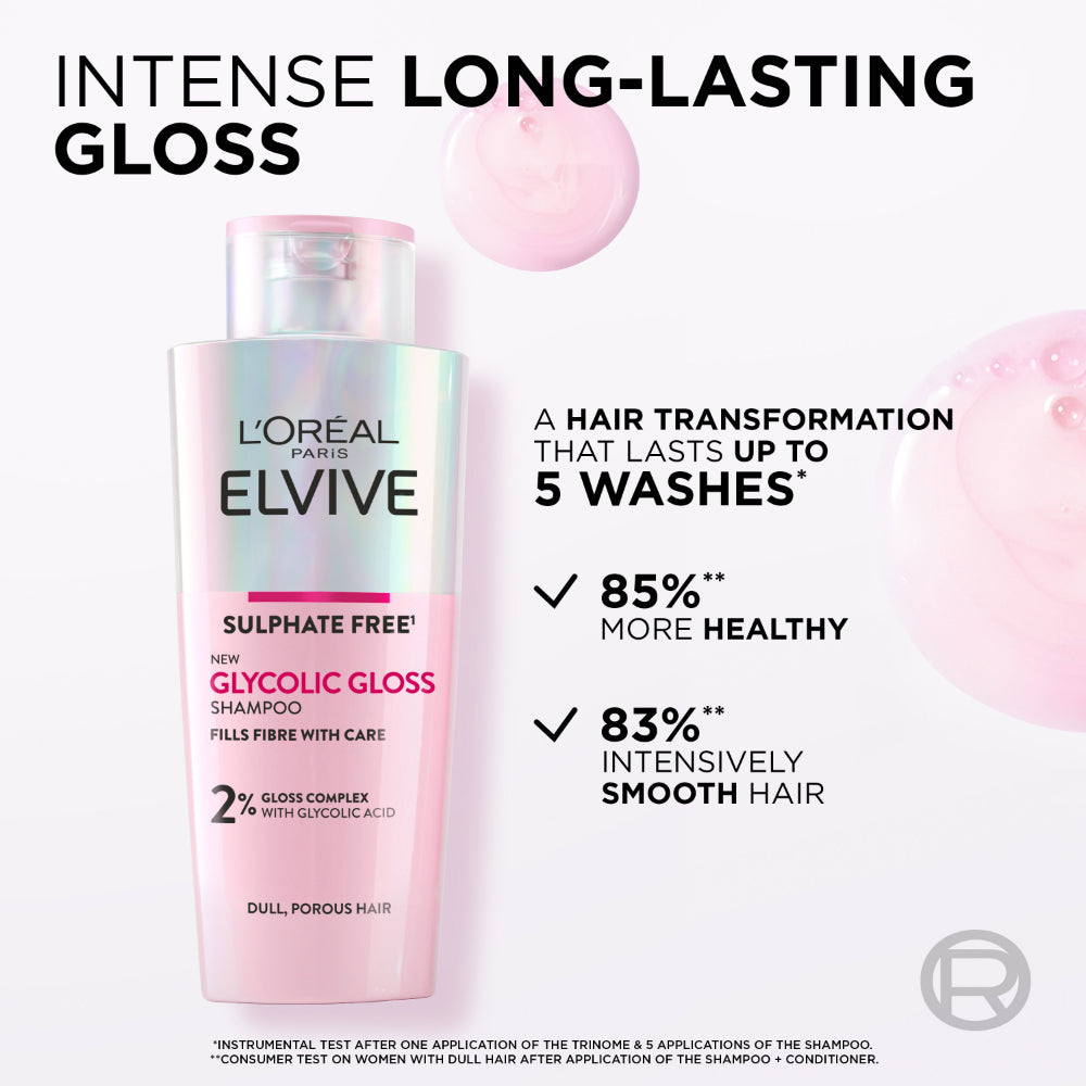 L'Oreal Paris Elvive Ultimate Glycolic Gloss Shampoo