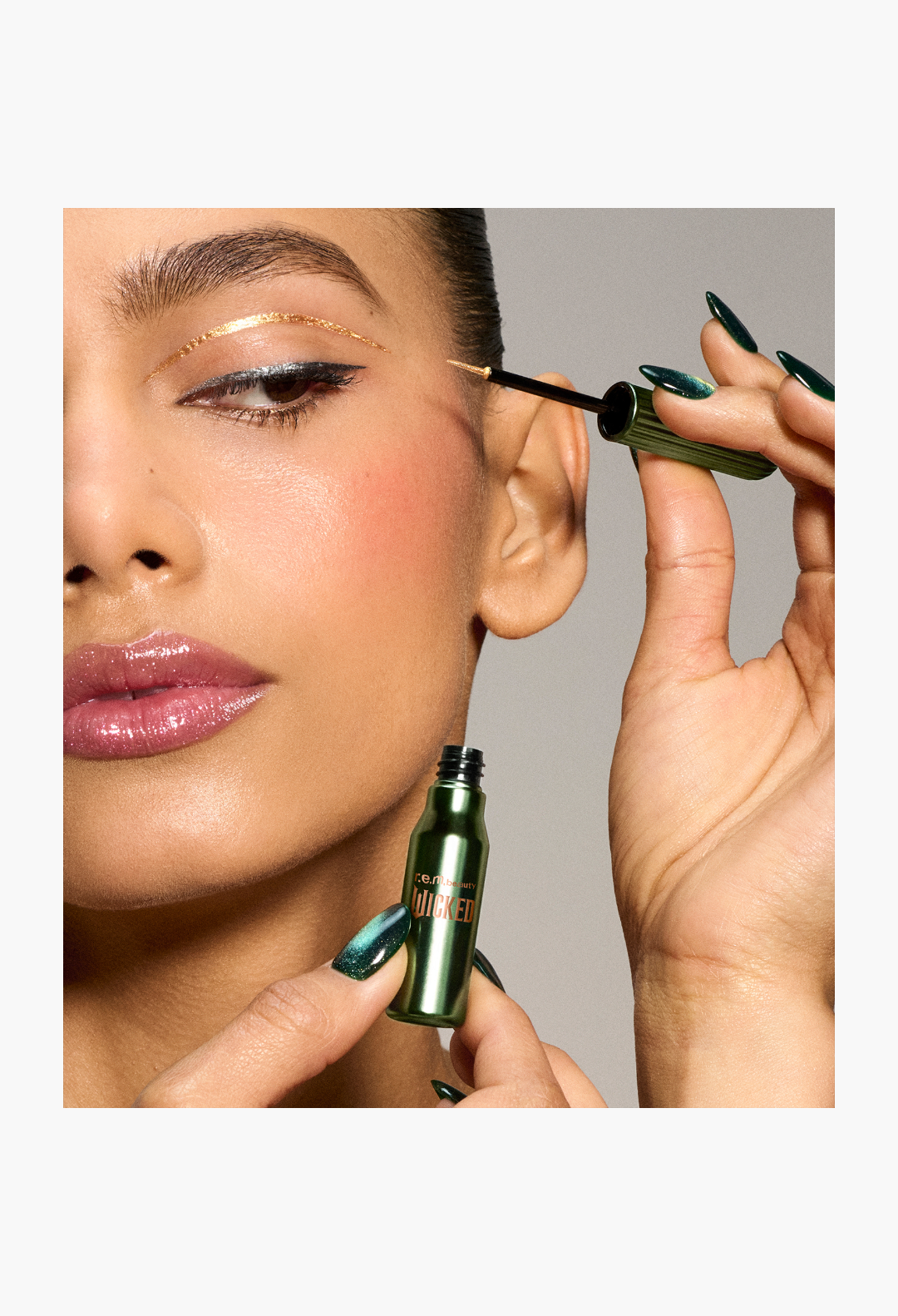 rem beauty r.e.m. beauty x Wicked: For Good Emerald City Metallic Eyeliner Set