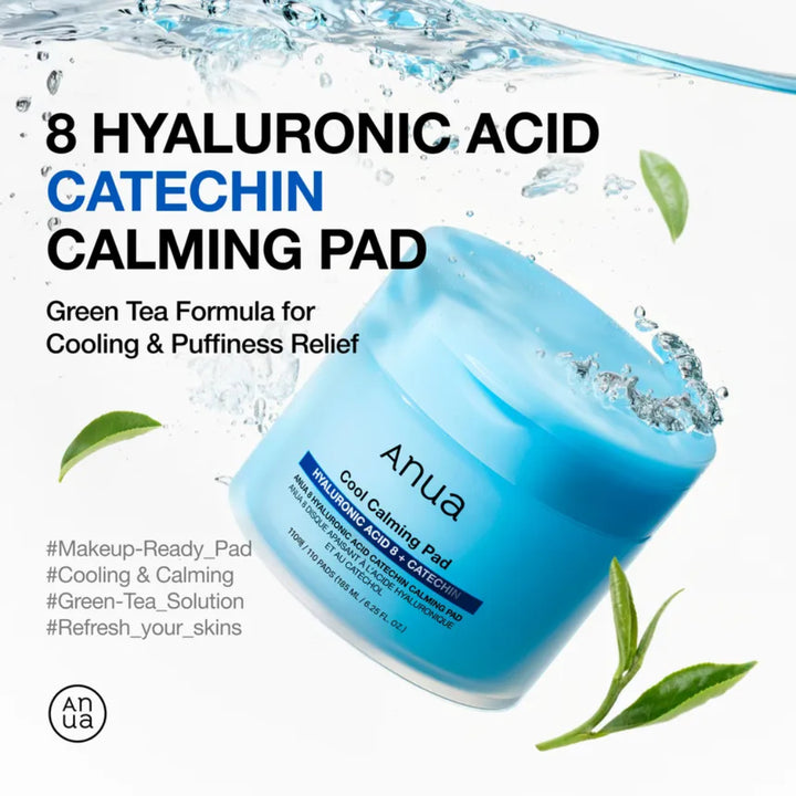 8 Hyaluronic Acid Catechin Calming Pad - GLAM MODA