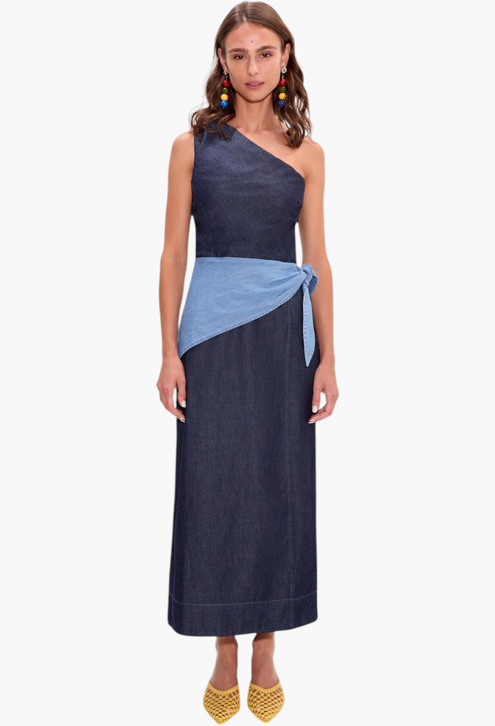 Belem Chambray Midi Dress - GLAM MODA