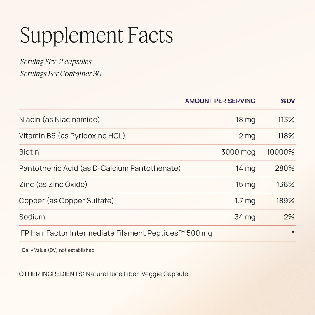 Hair Growth Peptides Capsules - GLAM MODA
