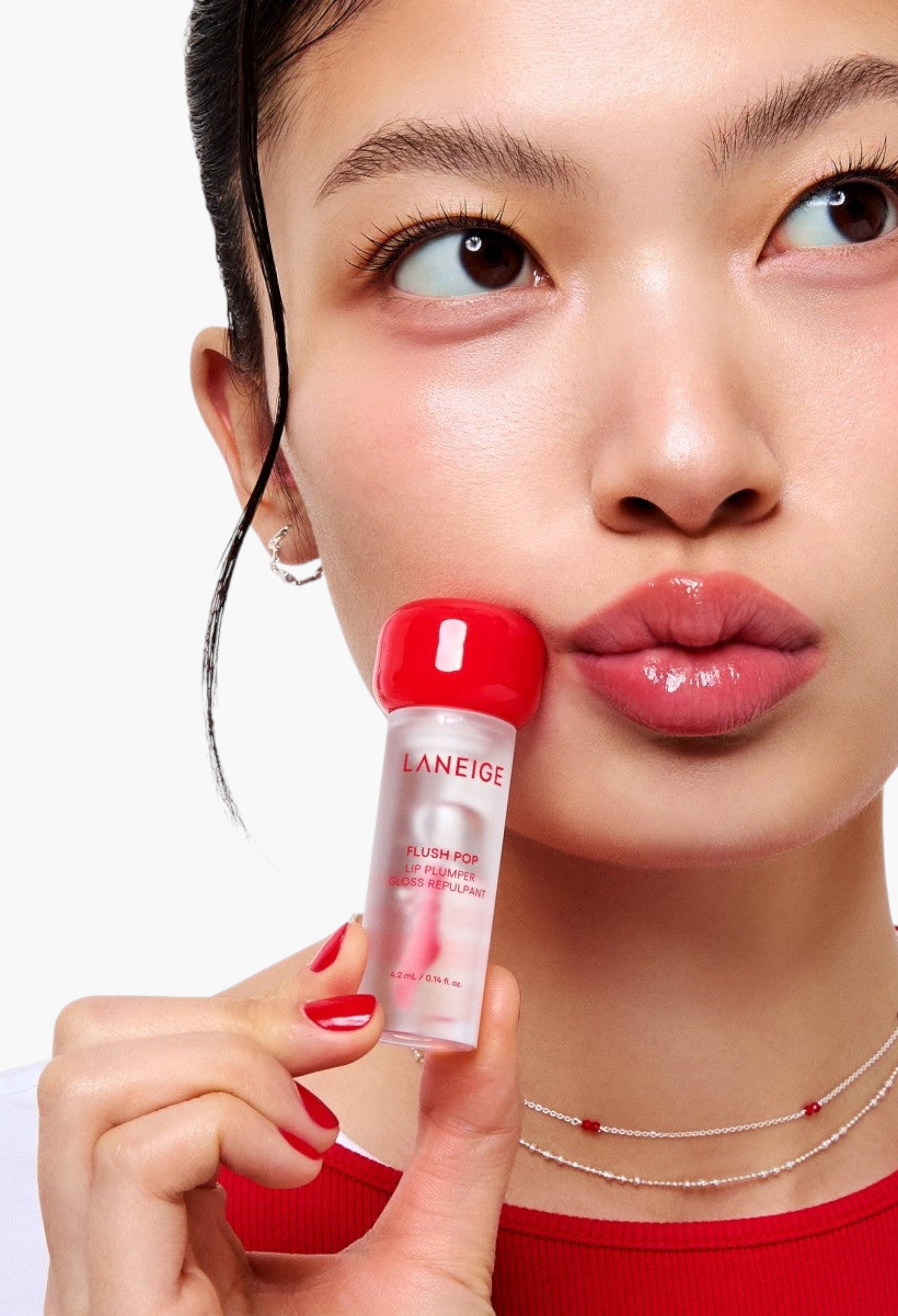 新品　Glam Lips ボンディングフルジップフーディー Flush Pop Lip Plumper – Volumizing Hydrating Lip Gloss for Fuller
