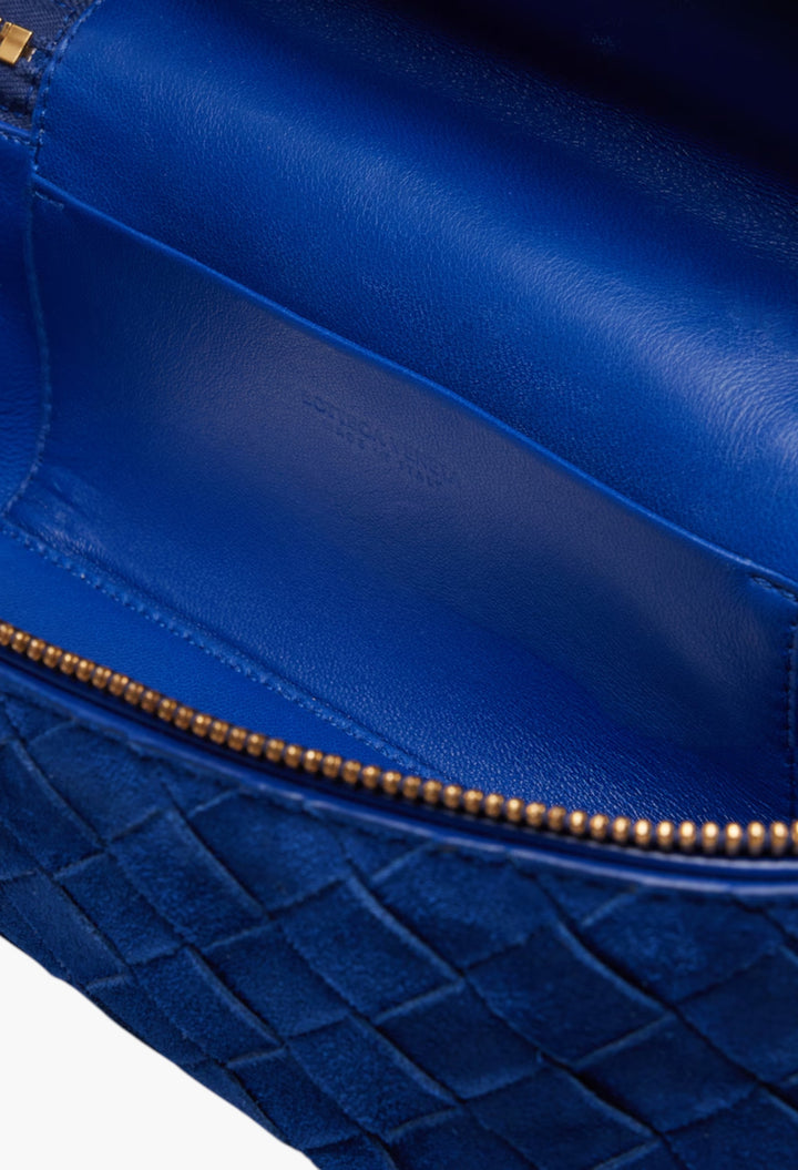 Bang Bang Intrecciato Suede Vanity Bag - GLAM MODA