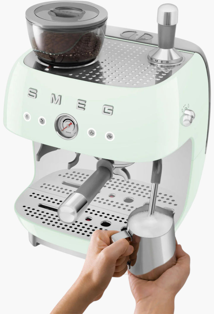 50's Style Espresso Coffee Machine With Grinder - GLAM MODA