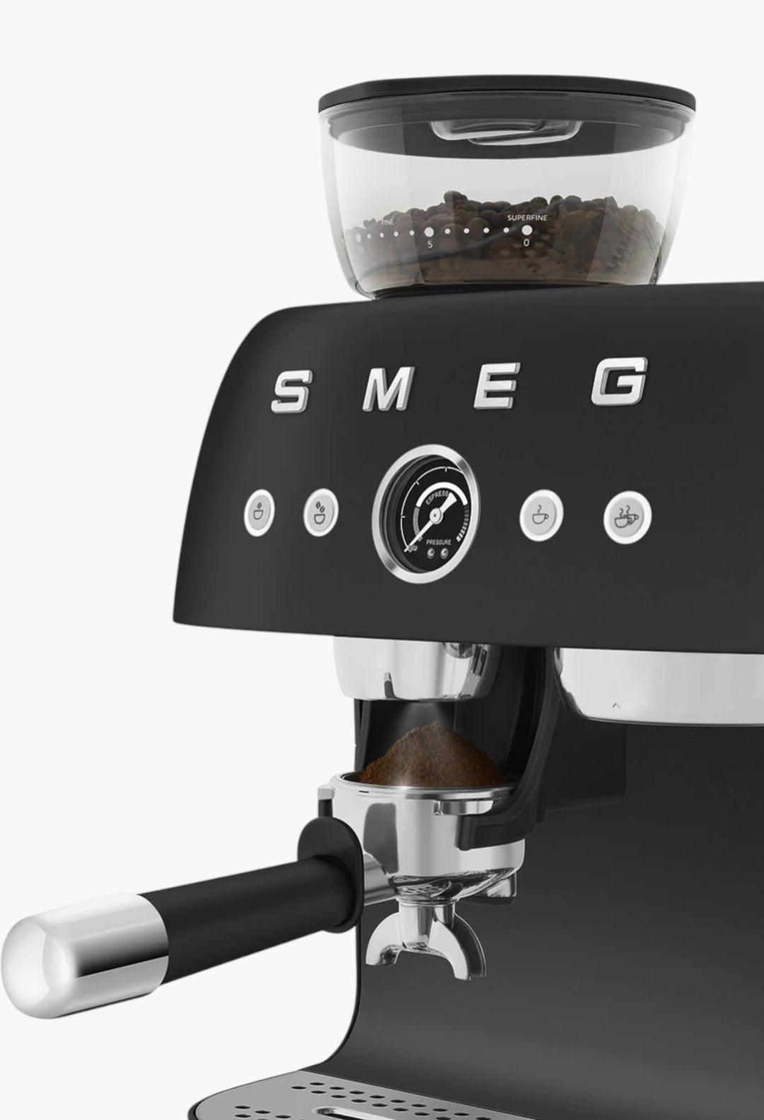 50's Style Espresso Coffee Machine With Grinder - GLAM MODA